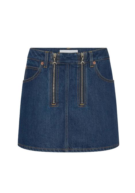 gonna zipped donna blu MARINE SERRE | WSK135ARDEN0002BL80